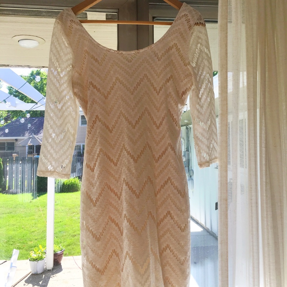 Cream Lace Dress